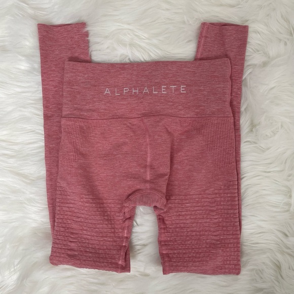 Alphalete Pants & Jumpsuits Alphalete Pink Halo Leggings Poshmark